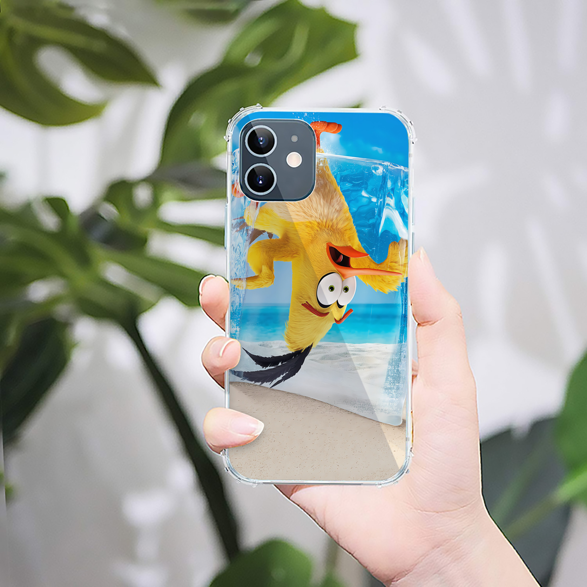 （画像用） Angry Birds アングリーバード 【iPhone 12シリーズ対応】透明スマホケース（クリアソフトケース）